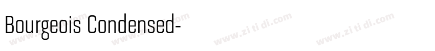 Bourgeois Condensed字体转换 Bourgeois Condensed字体转换